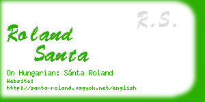 roland santa business card