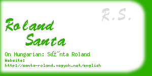 roland santa business card
